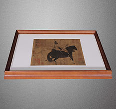 元宝山书画装裱配框服务案例